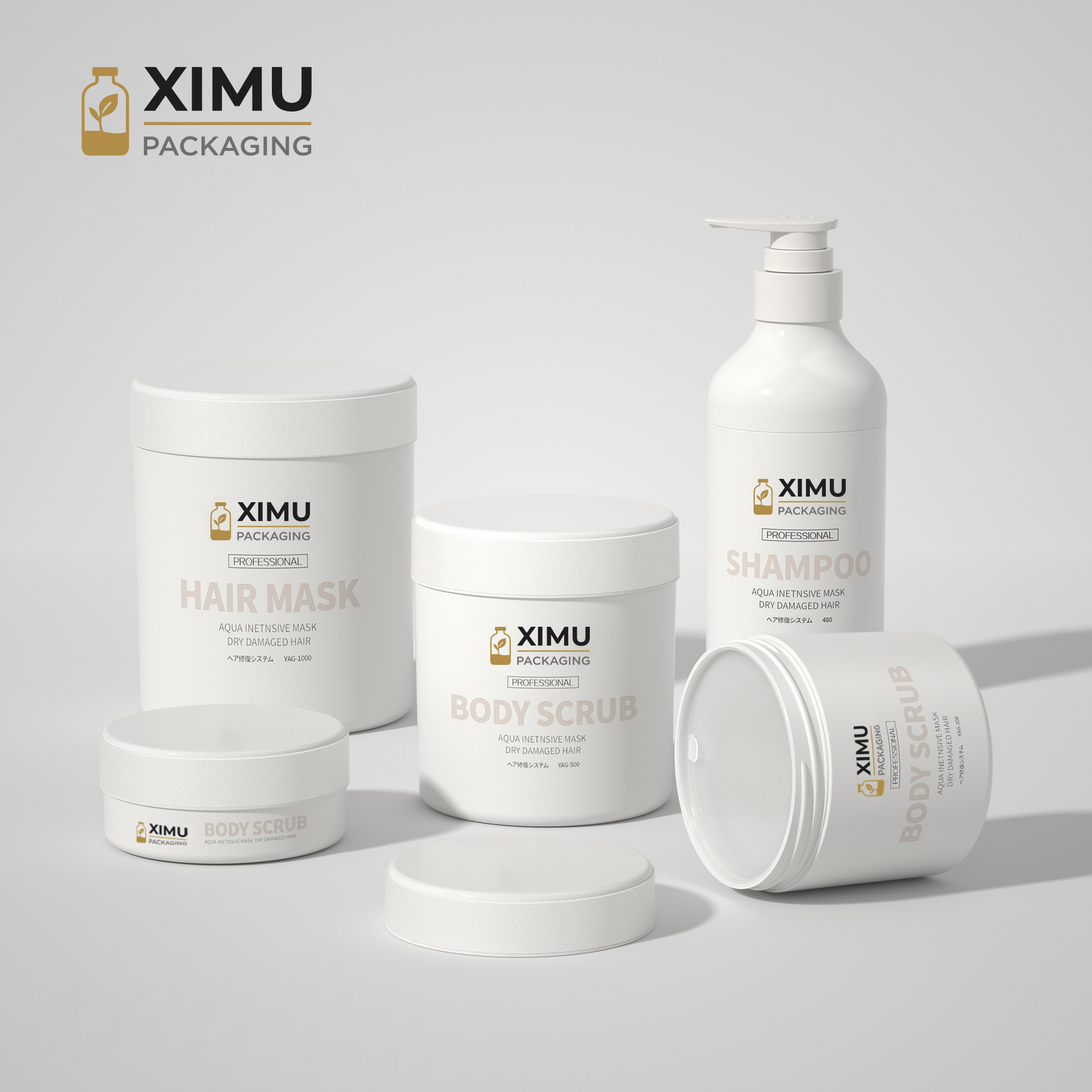 premium pp wide mouth hair care bottles & jars — 300/500/1000ml (copy) (copy) (copy)