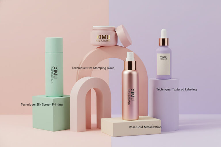 skincare bottle decoration & printing