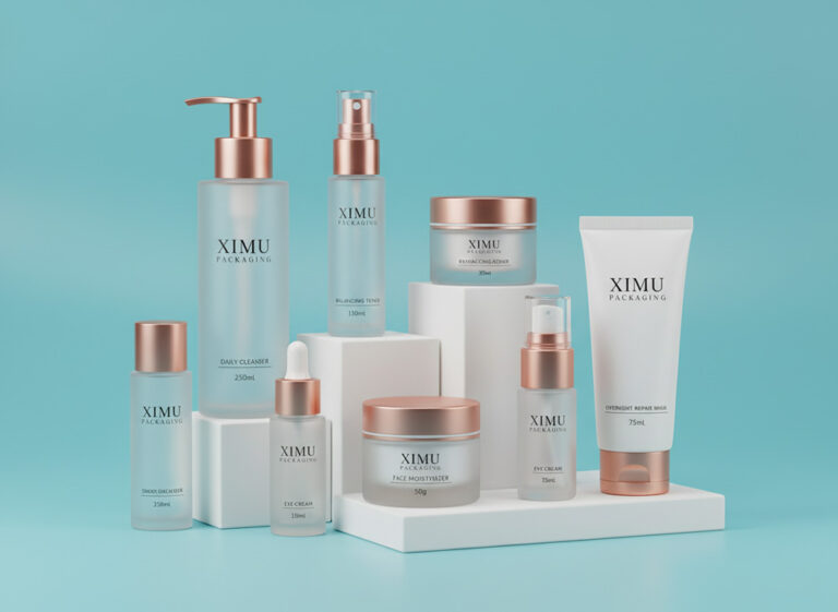 luxury skincare packaging set